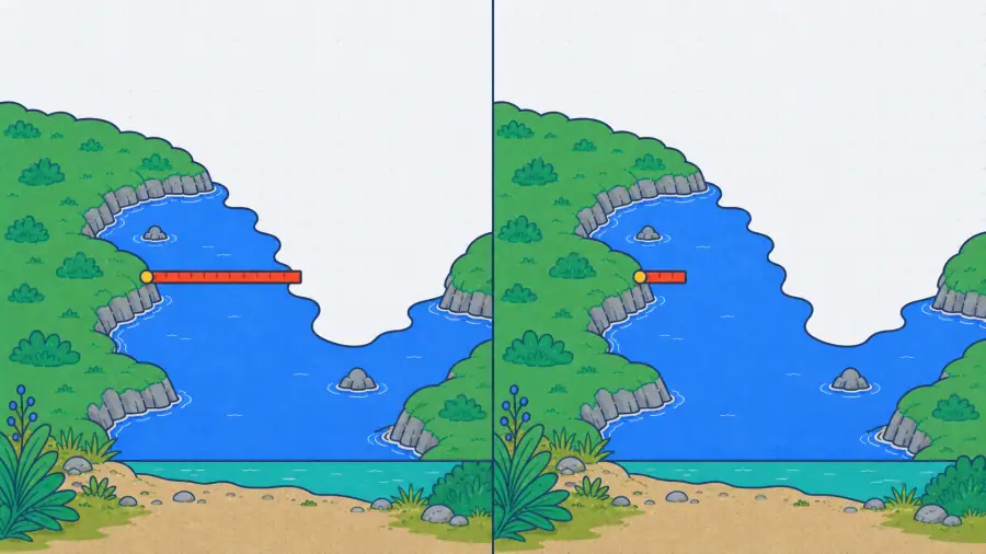 Matching coast panels hold one long ruler and one short ruler at the same gold starting point.